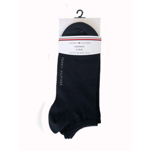 Tommy Hilfiger dámské černé ponožky 2 pack - 39/42 (200)